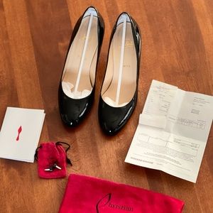 🔥24 HR SALE Christian Louboutin Simple Pump 70 Black Patent
